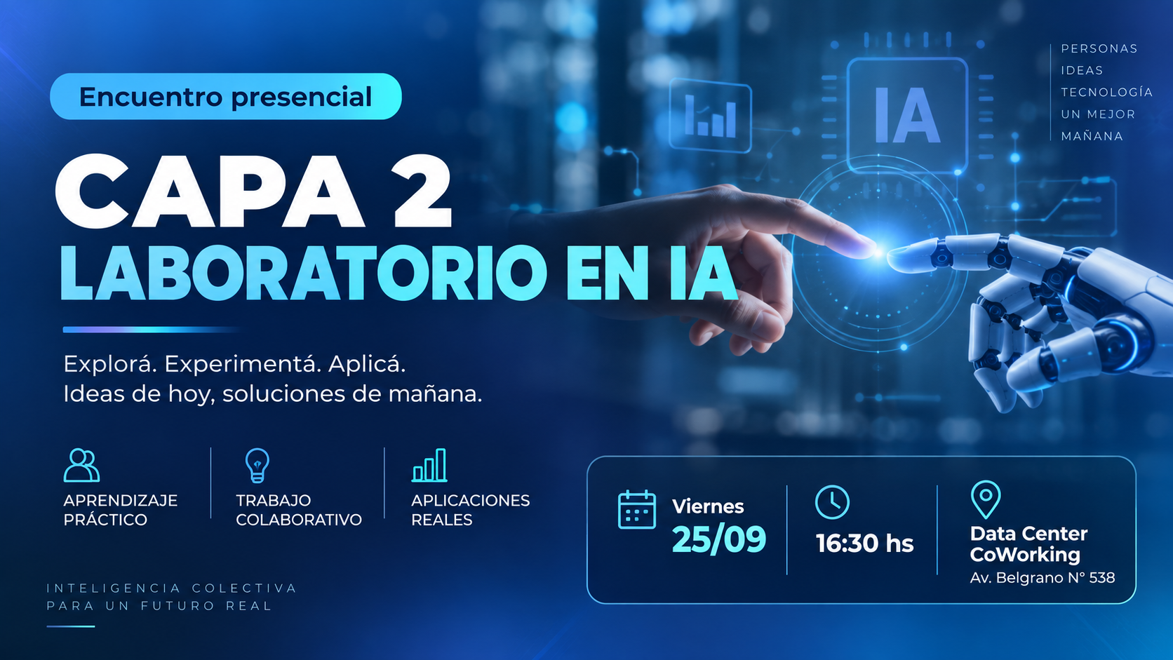 Afiche del evento Laboratorio de IA - CAPA 2